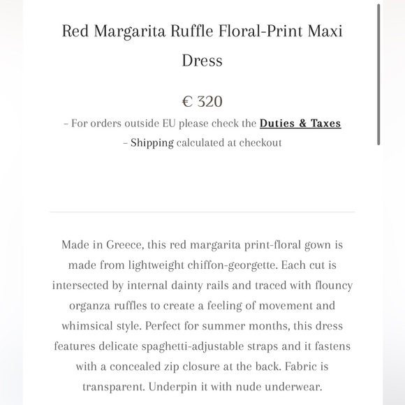 Menti Designer Maxi dress - Picture 5 of 5